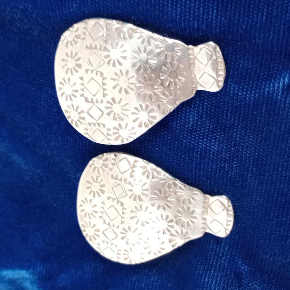 Vintage Native American Hot Air Balloon Sterling Silver Earrings